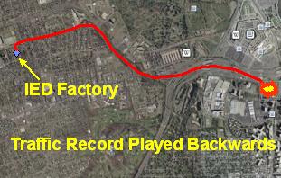 Backtracking Simulation near The Pentagon