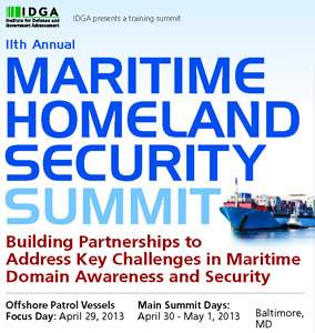 ‎11th Annual Maritime Homeland Security Summit